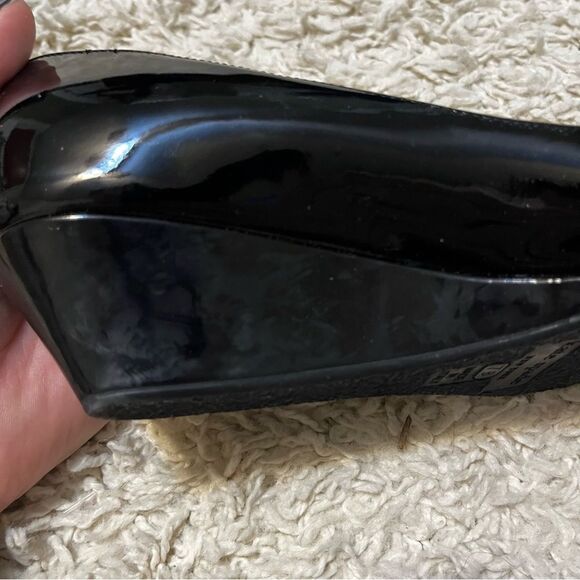 Kate Spade Black Bow Wedge size 7B - Picture 10 of 14